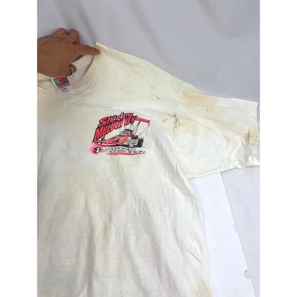 VTG Lot of 3 Signed Shirley Muldowney Cap Graphic Tee Drag Racing 90s TShirt Hat - Picture 14 of 16